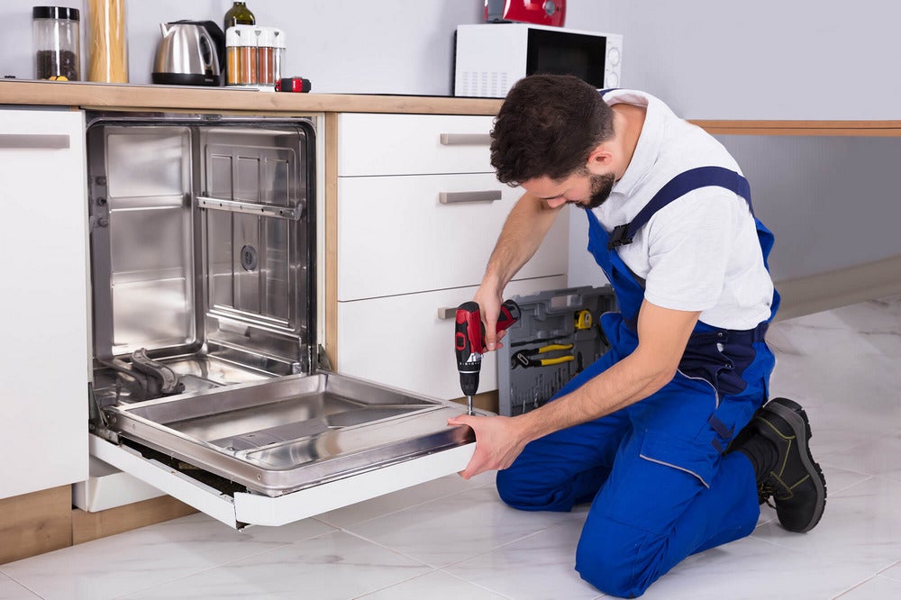 Standard dishwasher installation in London